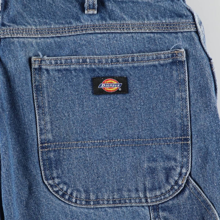 Dickies denim painter pants for men, equivalent to W34 cotton blue type Vintage Second Hand