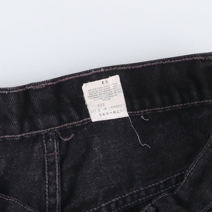 90'S Levi's 560-0260 Black Denim Tapered Denim Pants Men's W31 Vintage cotton black type Vintage Second Hand