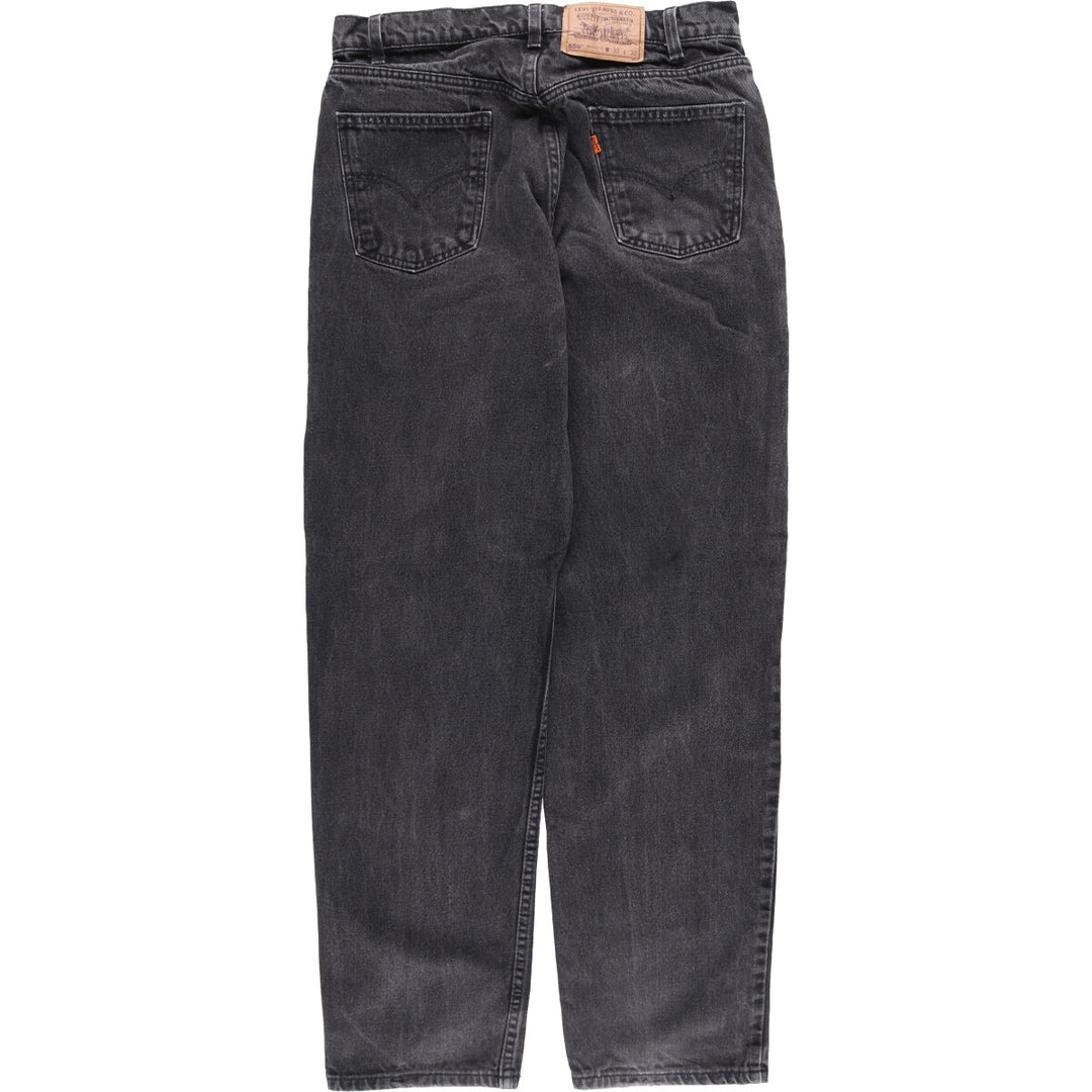 90s~00'S Levi's 550-4159 Orange Tab Black Denim Tapered Denim Pants Men's W32 Vintage cotton black type Vintage Second Hand