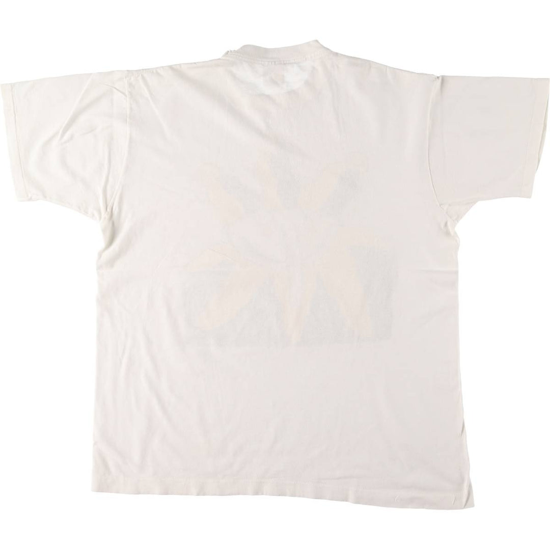 90'S Fruit of the Loom Art T-shirt Made in Canada Men's XL Vintage cotton white type Vintage Second Hand