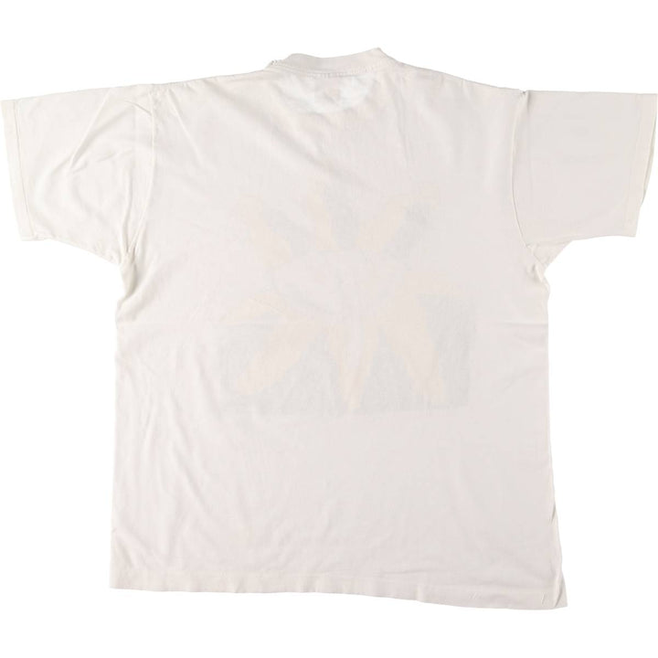 90'S Fruit of the Loom Art T-shirt Made in Canada Men's XL Vintage cotton white type Vintage Second Hand