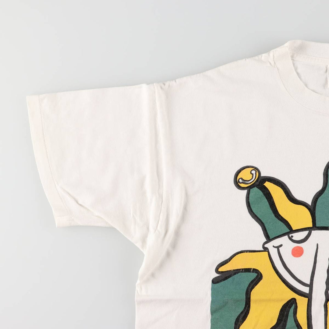 90'S Fruit of the Loom Art T-shirt Made in Canada Men's XL Vintage cotton white type Vintage Second Hand