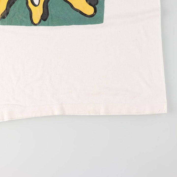 90'S Fruit of the Loom Art T-shirt Made in Canada Men's XL Vintage cotton white type Vintage Second Hand