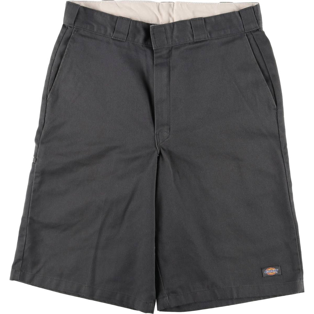 Dickies Work Shorts, Half Pants, Men's, W35 equivalent polyester Charcoal Vintage Second Hand