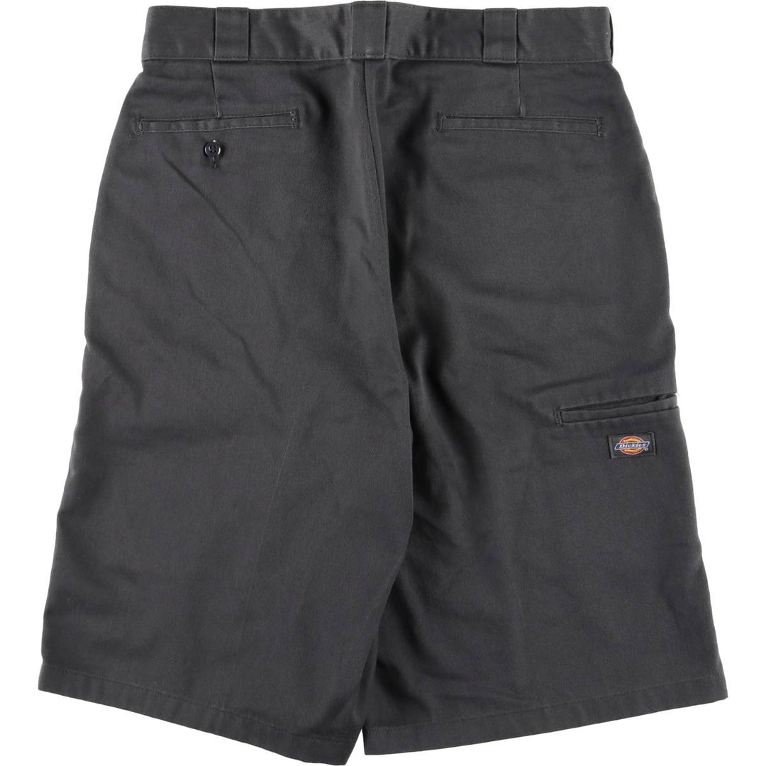 Dickies Work Shorts, Half Pants, Men's, W35 equivalent polyester Charcoal Vintage Second Hand