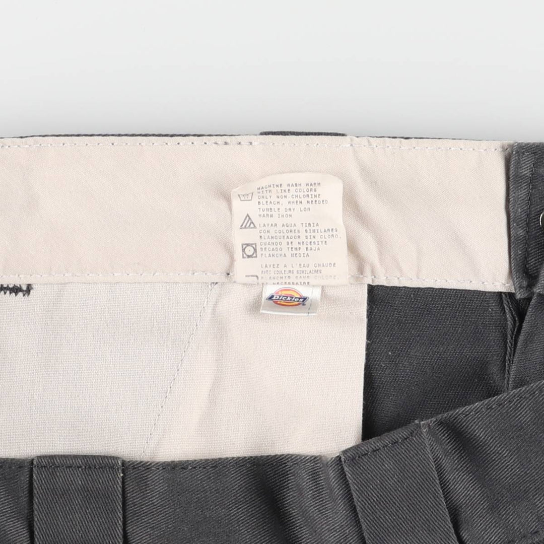Dickies Work Shorts, Half Pants, Men's, W35 equivalent polyester Charcoal Vintage Second Hand
