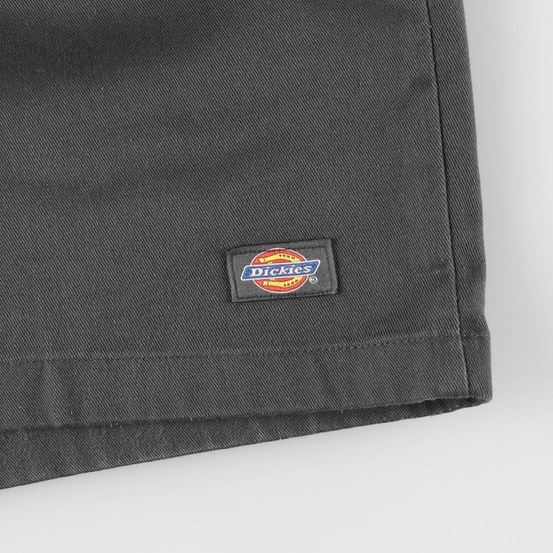 Dickies Work Shorts, Half Pants, Men's, W35 equivalent polyester Charcoal Vintage Second Hand