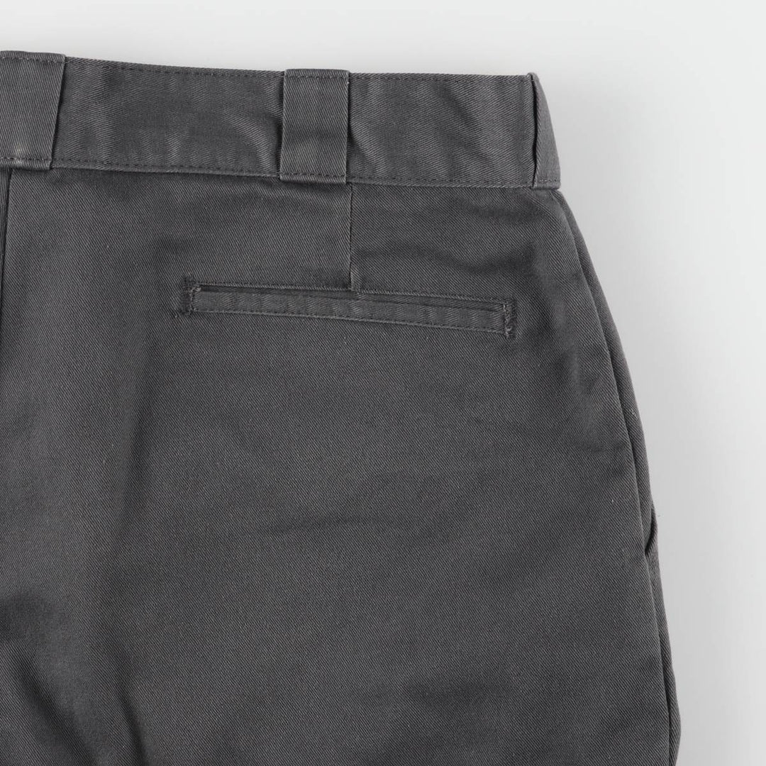 Dickies Work Shorts, Half Pants, Men's, W35 equivalent polyester Charcoal Vintage Second Hand