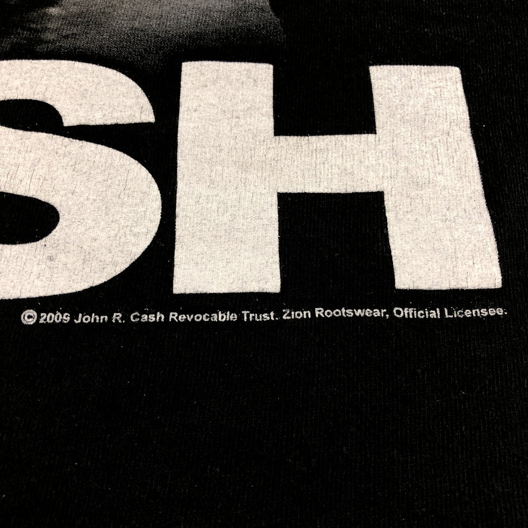 00's ZION JOHNNY CASH Johnny Cash Band T-shirt Band Tee Men's XXL cotton black type Vintage Second Hand
