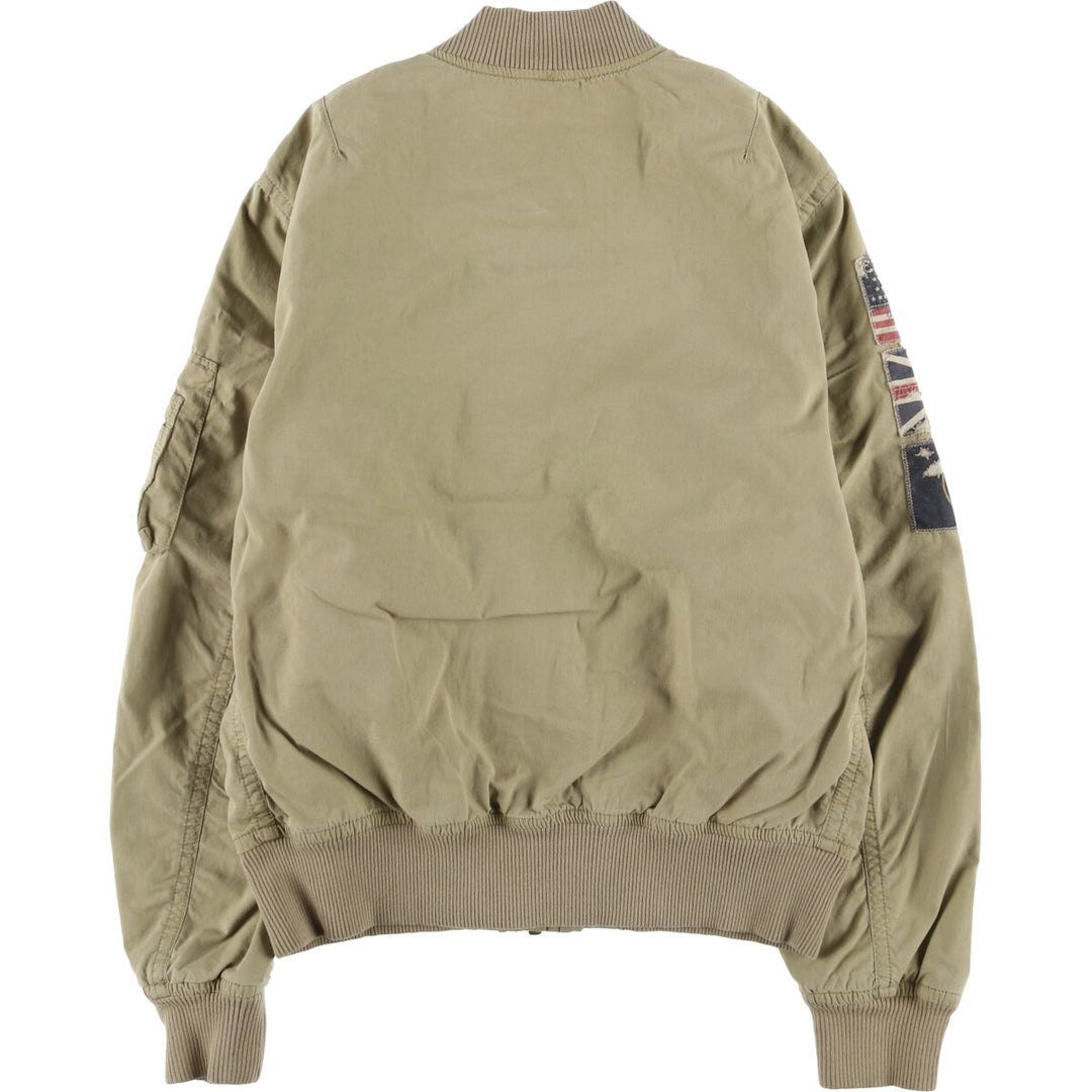 Ralph Lauren DENIM AND SUPPLY Military Tanker Jacket, Men's S cotton Khaki type beige Vintage Second Hand