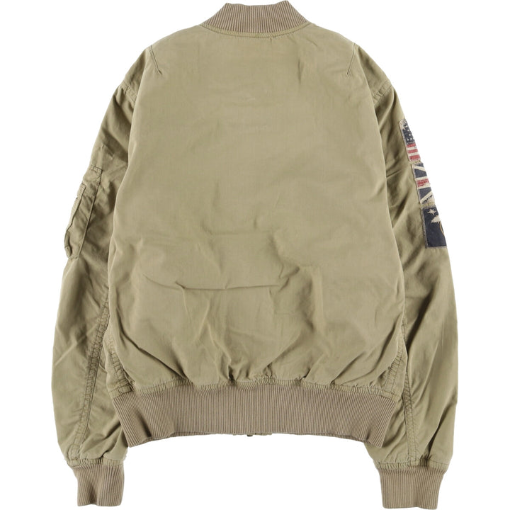 Ralph Lauren DENIM AND SUPPLY Military Tanker Jacket, Men's S cotton Khaki type beige Vintage Second Hand