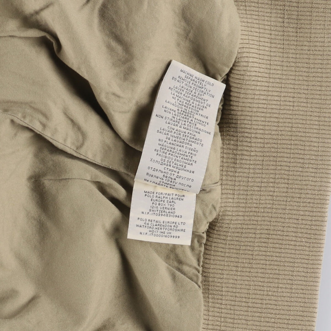 Ralph Lauren DENIM AND SUPPLY Military Tanker Jacket, Men's S cotton Khaki type beige Vintage Second Hand