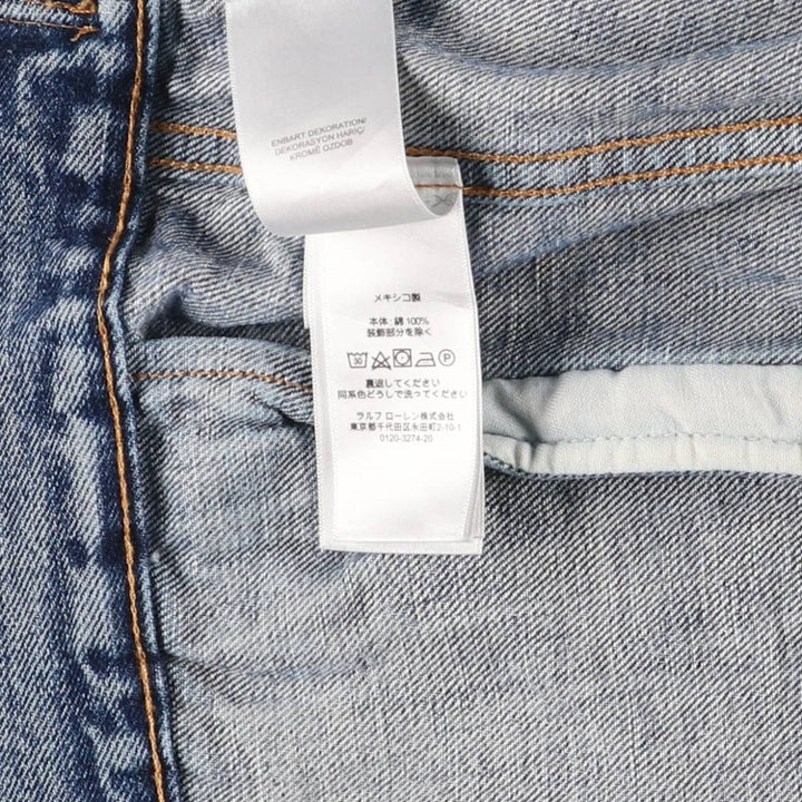 Ralph Lauren POLO RALPH LAUREN denim jacket G-jacket men's size L cotton Blue type light blue Vintage Second Hand