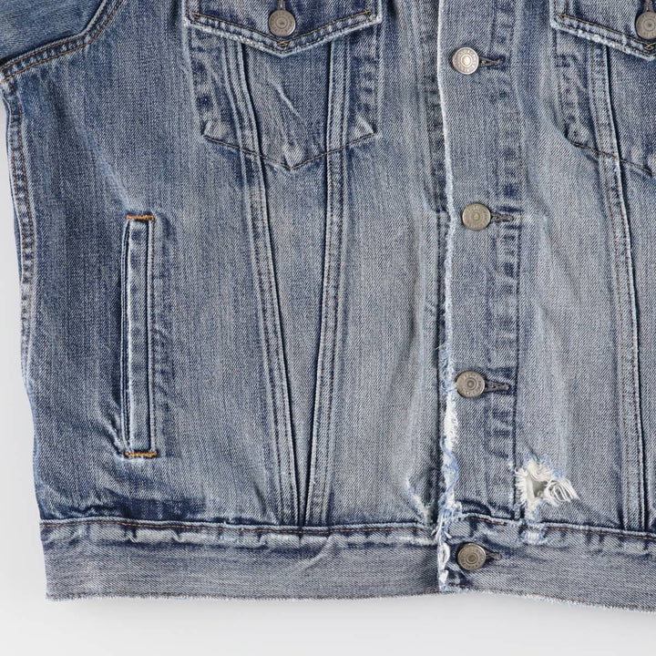 Ralph Lauren POLO RALPH LAUREN denim jacket G-jacket men's size L cotton Blue type light blue Vintage Second Hand