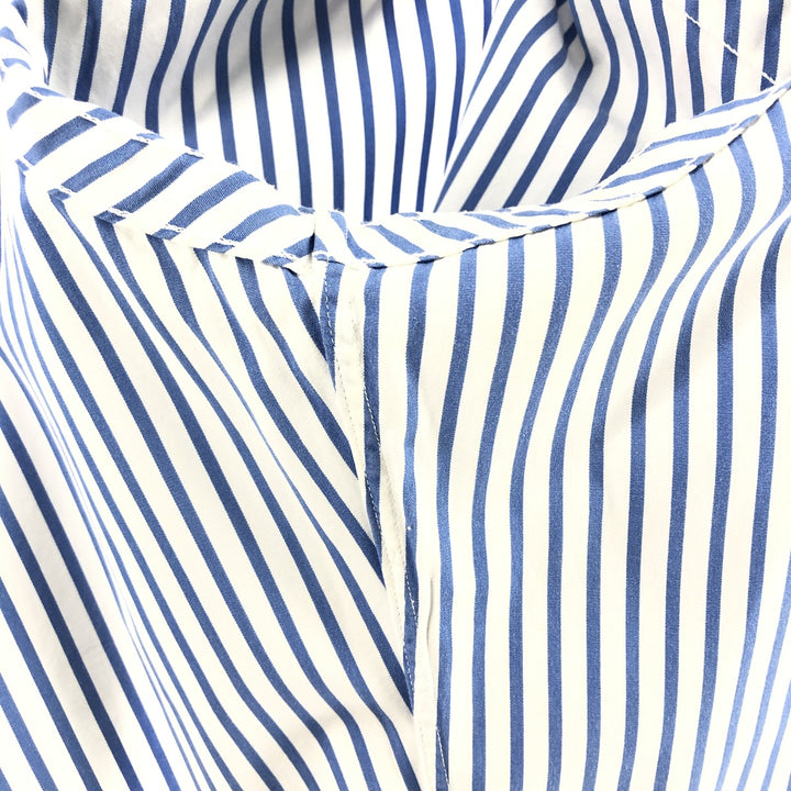 Ralph Lauren Classic Fit Long Sleeve Button Down Striped Shirt, Men's M cotton blue type Vintage Second Hand
