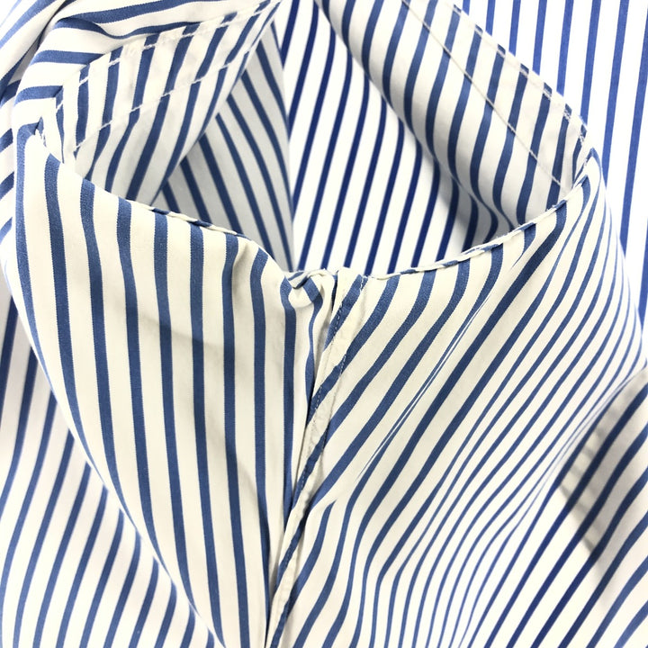 Ralph Lauren Classic Fit Long Sleeve Button Down Striped Shirt, Men's M cotton blue type Vintage Second Hand