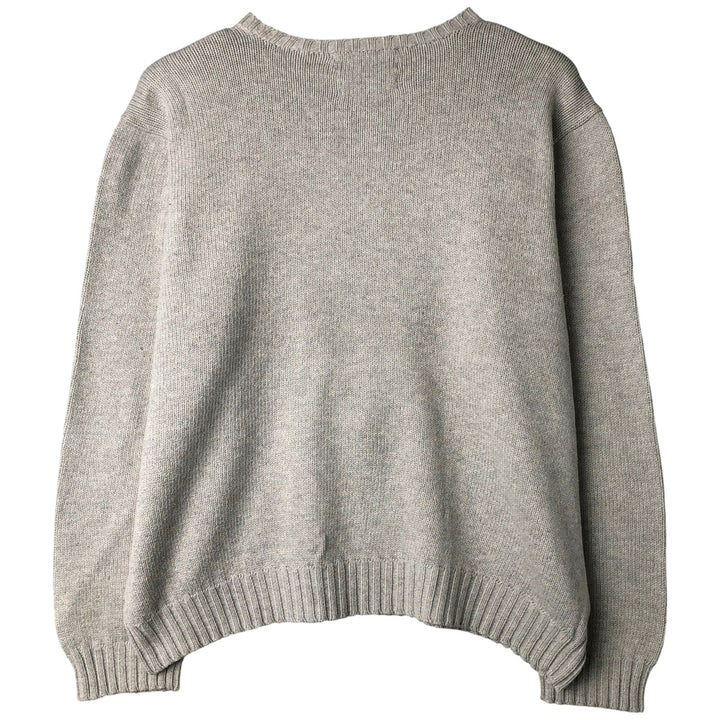 Ralph Lauren POLO by Ralph Lauren Cotton Knit Sweater Men's XL cotton gray type Vintage Second Hand