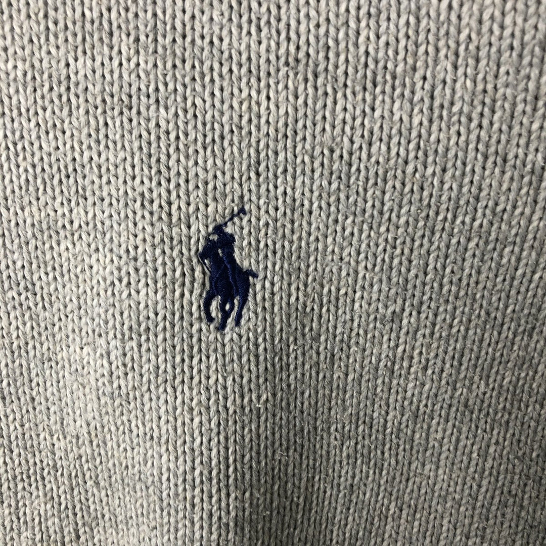 Ralph Lauren POLO by Ralph Lauren Cotton Knit Sweater Men's XL cotton gray type Vintage Second Hand