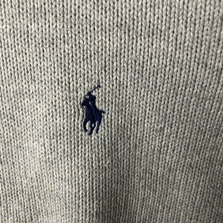 Ralph Lauren POLO by Ralph Lauren Cotton Knit Sweater Men's XL cotton gray type Vintage Second Hand
