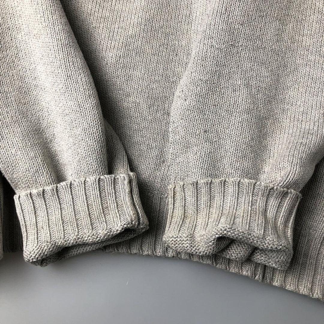 Ralph Lauren POLO by Ralph Lauren Cotton Knit Sweater Men's XL cotton gray type Vintage Second Hand