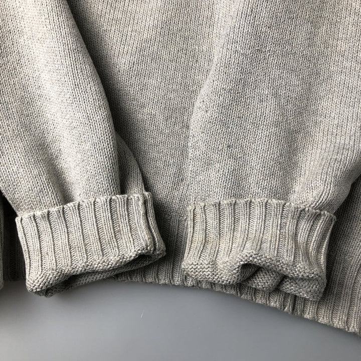 Ralph Lauren POLO by Ralph Lauren Cotton Knit Sweater Men's XL cotton gray type Vintage Second Hand
