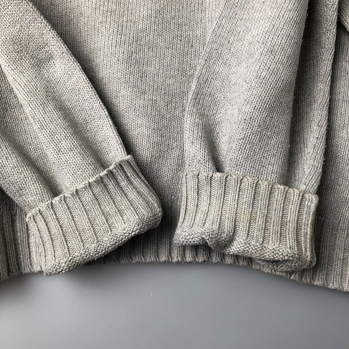 Ralph Lauren POLO by Ralph Lauren Cotton Knit Sweater Men's XL cotton gray type Vintage Second Hand