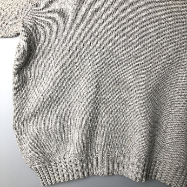 Ralph Lauren POLO by Ralph Lauren Cotton Knit Sweater Men's XL cotton gray type Vintage Second Hand