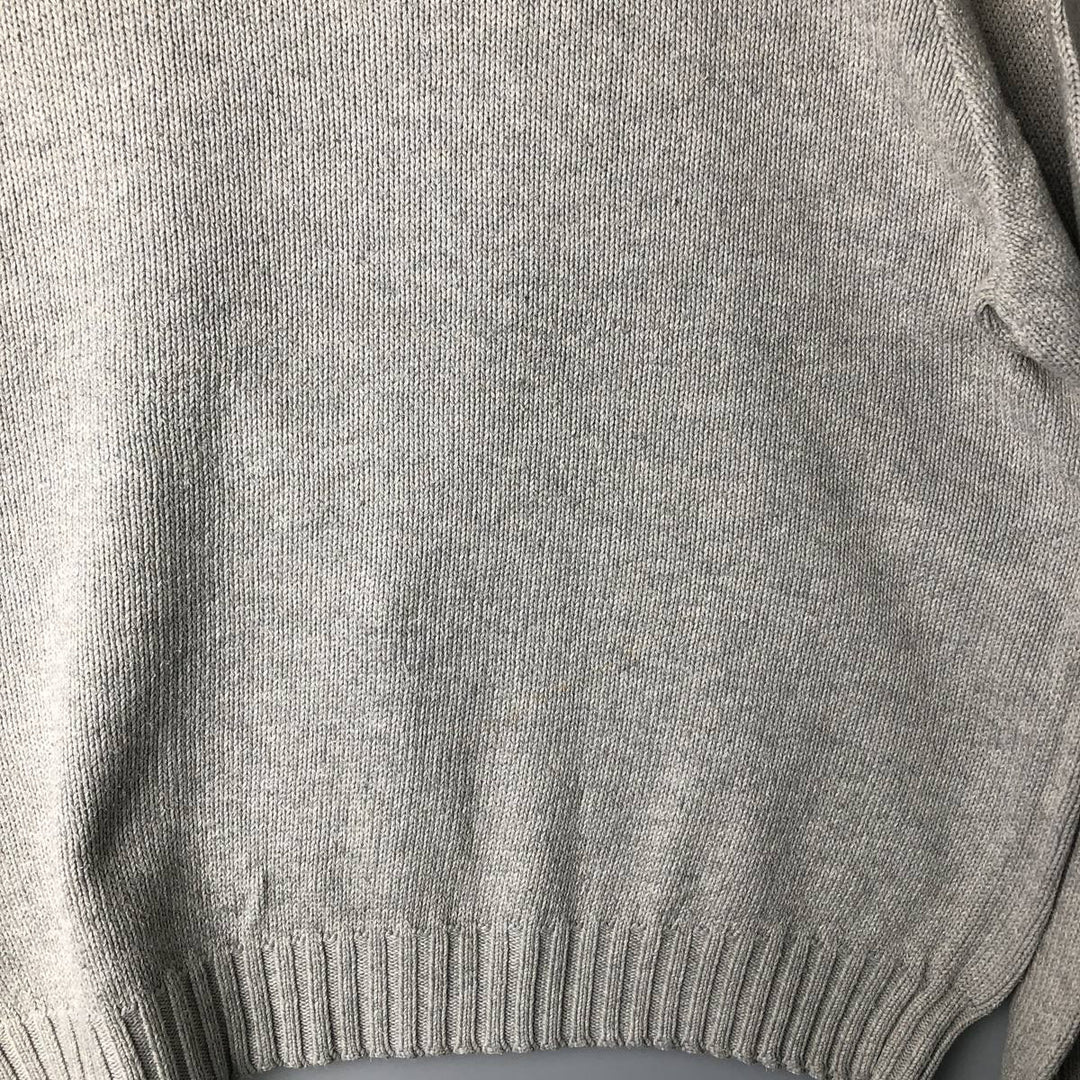 Ralph Lauren POLO by Ralph Lauren Cotton Knit Sweater Men's XL cotton gray type Vintage Second Hand
