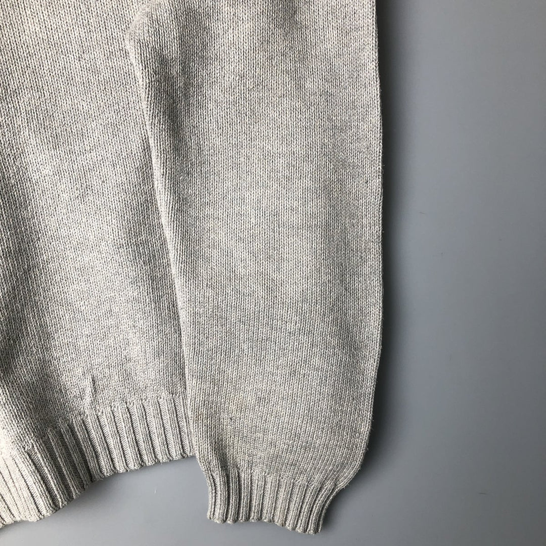 Ralph Lauren POLO by Ralph Lauren Cotton Knit Sweater Men's XL cotton gray type Vintage Second Hand
