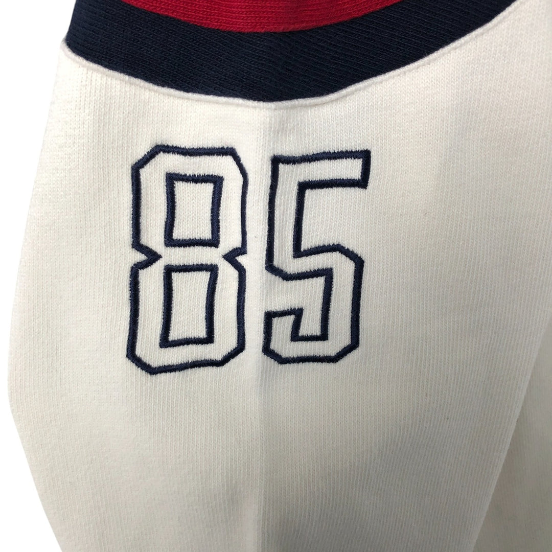 90'S Tommy Hilfiger V-neck cotton knit sweater, men's size XL cotton navy blue type Vintage Second Hand