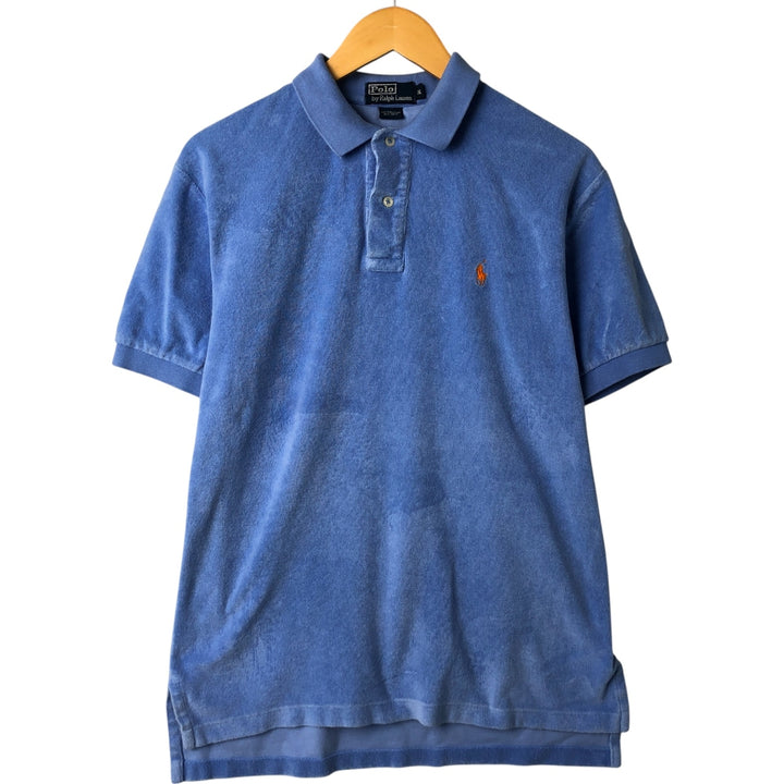 Ralph Lauren POLO by Ralph Lauren short sleeve polo shirt, men's size M cotton Blue type light blue Vintage Second Hand