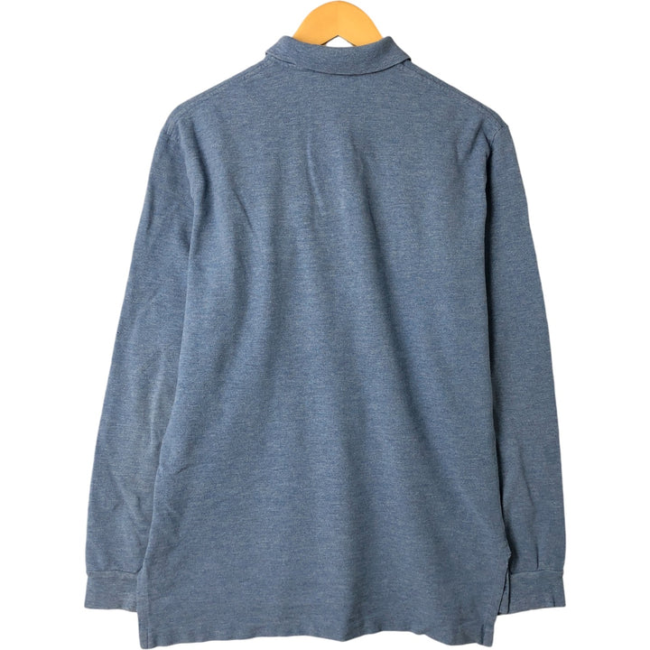 Ralph Lauren POLO RALPH LAUREN Long Sleeve Polo Shirt Men's M cotton blue type Vintage Second Hand