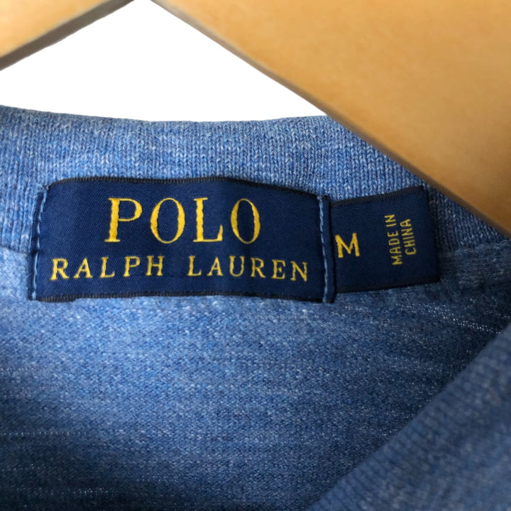Ralph Lauren POLO RALPH LAUREN Long Sleeve Polo Shirt Men's M cotton blue type Vintage Second Hand