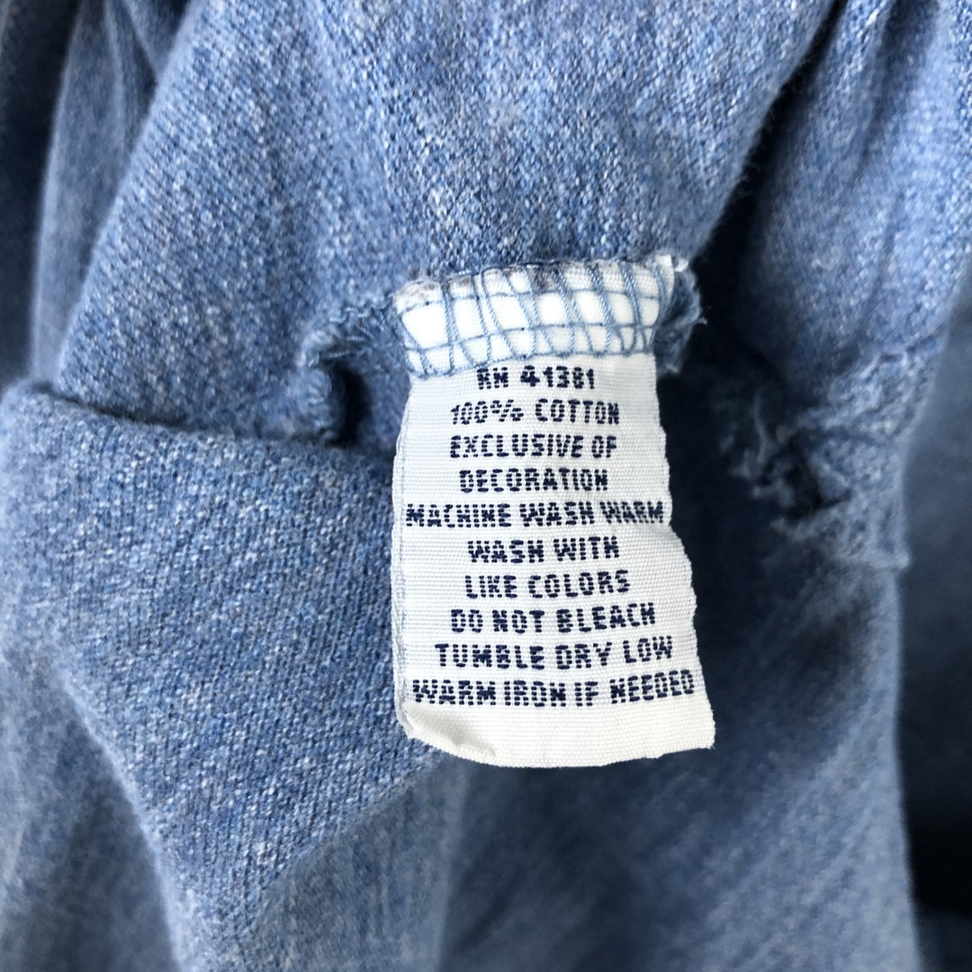 Ralph Lauren POLO RALPH LAUREN Long Sleeve Polo Shirt Men's M cotton blue type Vintage Second Hand