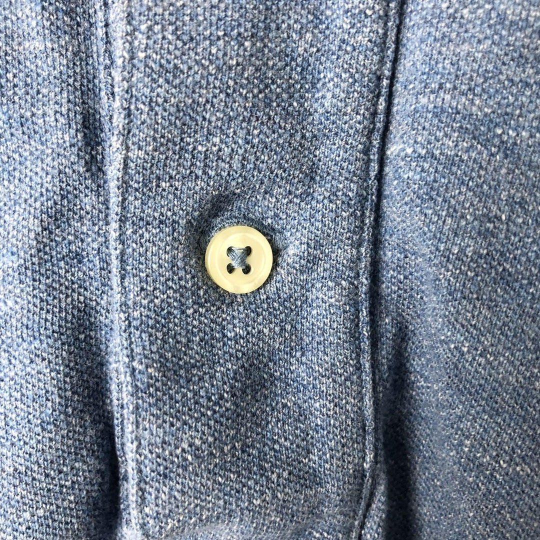 Ralph Lauren POLO RALPH LAUREN Long Sleeve Polo Shirt Men's M cotton blue type Vintage Second Hand