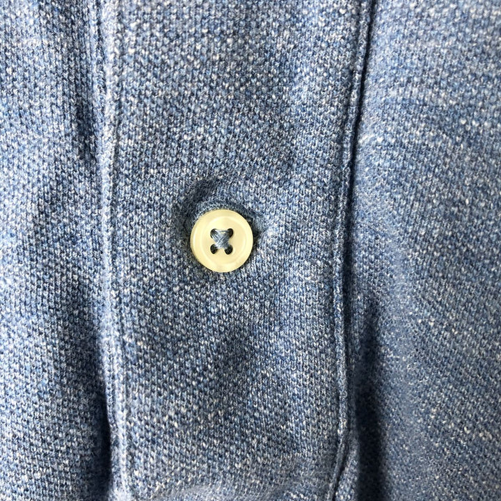 Ralph Lauren POLO RALPH LAUREN Long Sleeve Polo Shirt Men's M cotton blue type Vintage Second Hand