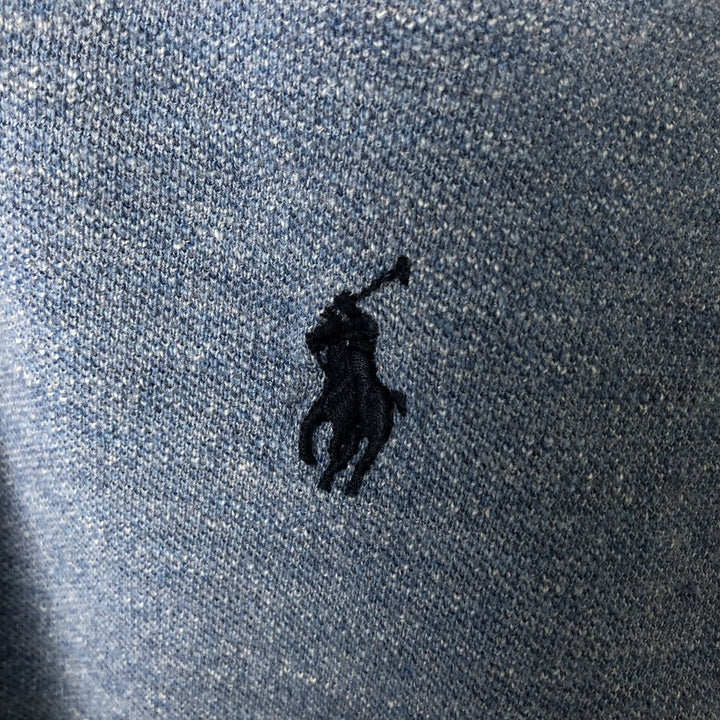 Ralph Lauren POLO RALPH LAUREN Long Sleeve Polo Shirt Men's M cotton blue type Vintage Second Hand