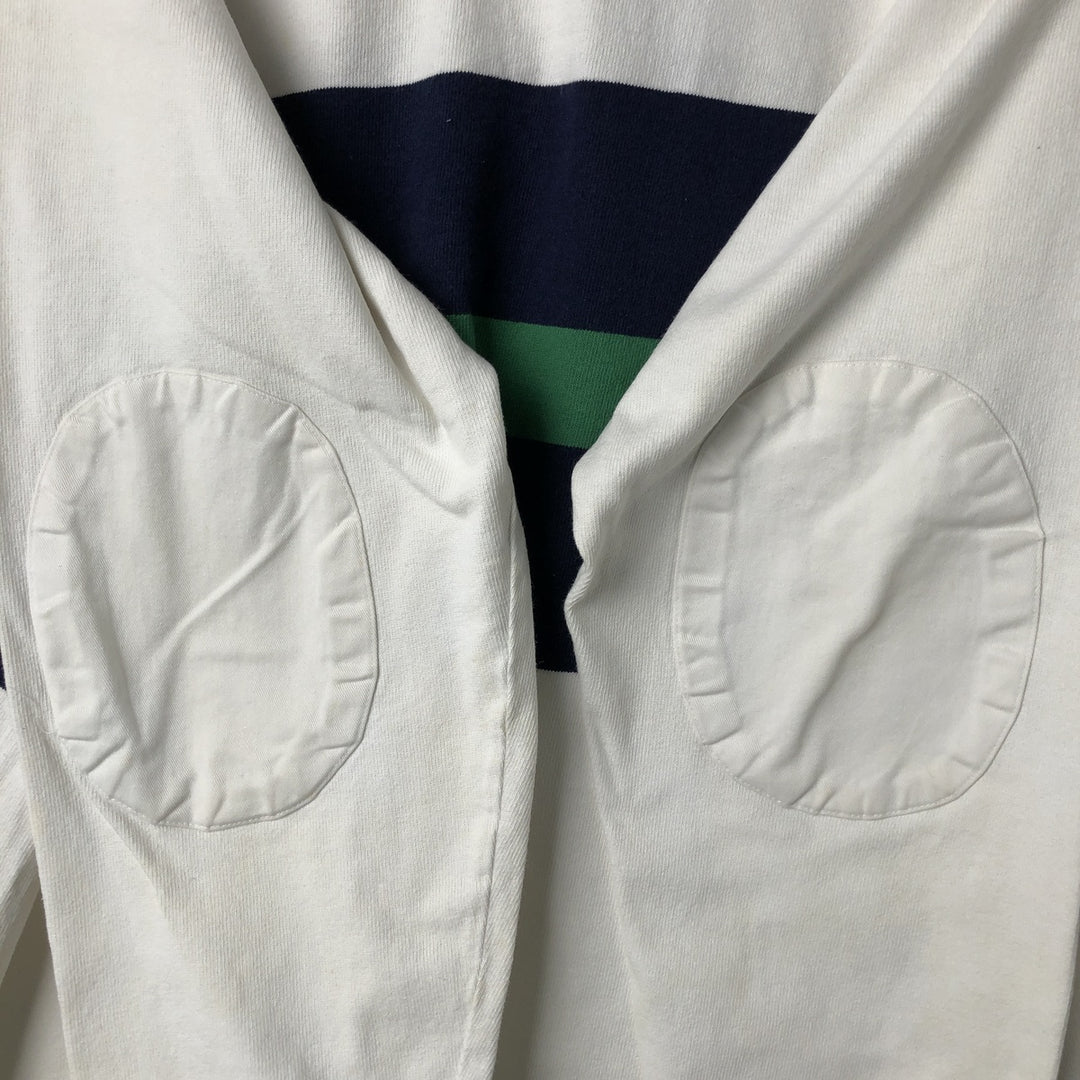 Ralph Lauren POLO by Ralph Lauren long sleeve rugby shirt, men's size L cotton white type Vintage Second Hand
