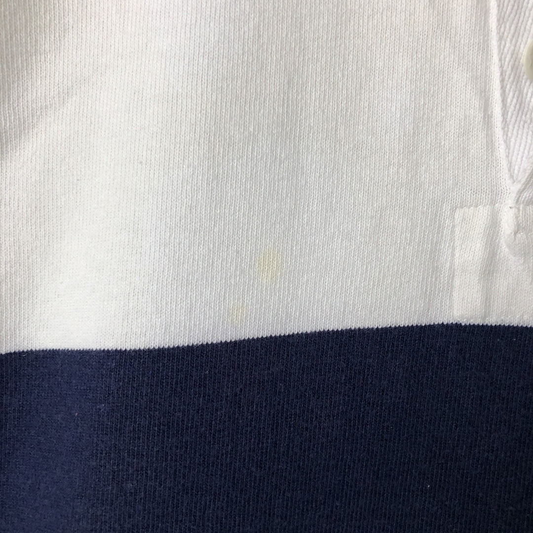 Ralph Lauren POLO by Ralph Lauren long sleeve rugby shirt, men's size L cotton white type Vintage Second Hand