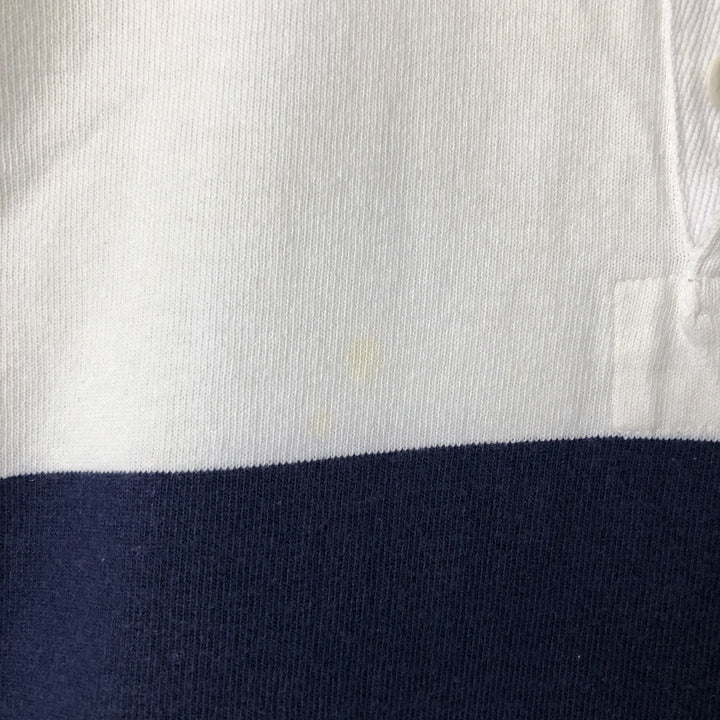 Ralph Lauren POLO by Ralph Lauren long sleeve rugby shirt, men's size L cotton white type Vintage Second Hand