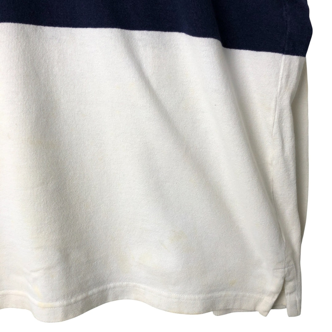 Ralph Lauren POLO by Ralph Lauren long sleeve rugby shirt, men's size L cotton white type Vintage Second Hand