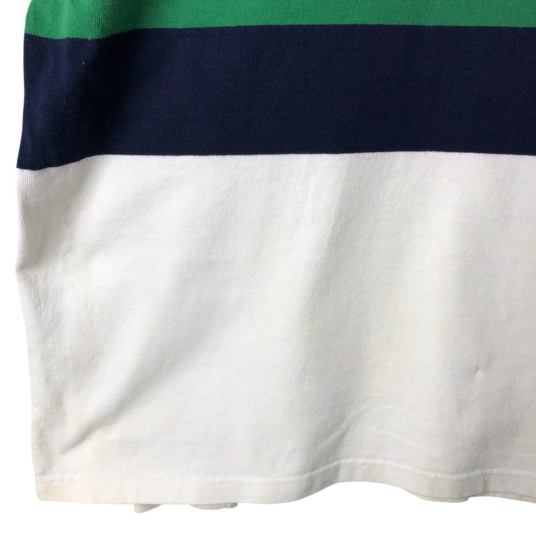 Ralph Lauren POLO by Ralph Lauren long sleeve rugby shirt, men's size L cotton white type Vintage Second Hand