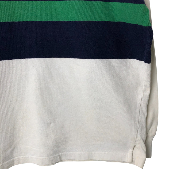 Ralph Lauren POLO by Ralph Lauren long sleeve rugby shirt, men's size L cotton white type Vintage Second Hand
