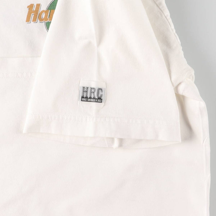 90'S HARD ROCK CAFE Heavy Tee Advertising T-shirt Men's XL Vintage cotton white type Vintage Second Hand