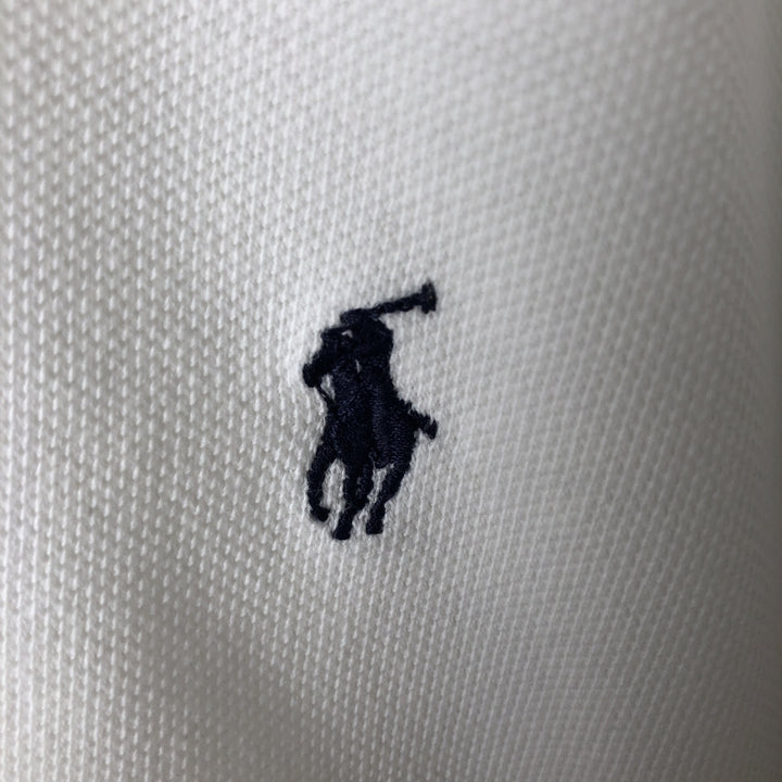 Ralph Lauren POLO by Ralph Lauren short sleeve polo shirt, men's size L cotton white type Vintage Second Hand