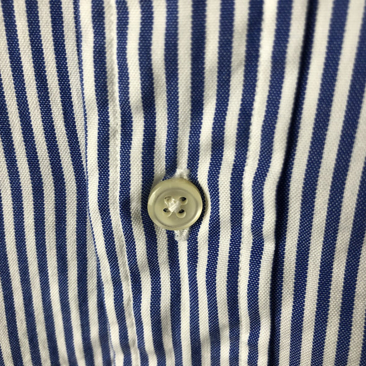 Ralph Lauren Classic Fit Long Sleeve Button Down Striped Shirt Men's XL cotton blue type Vintage Second Hand