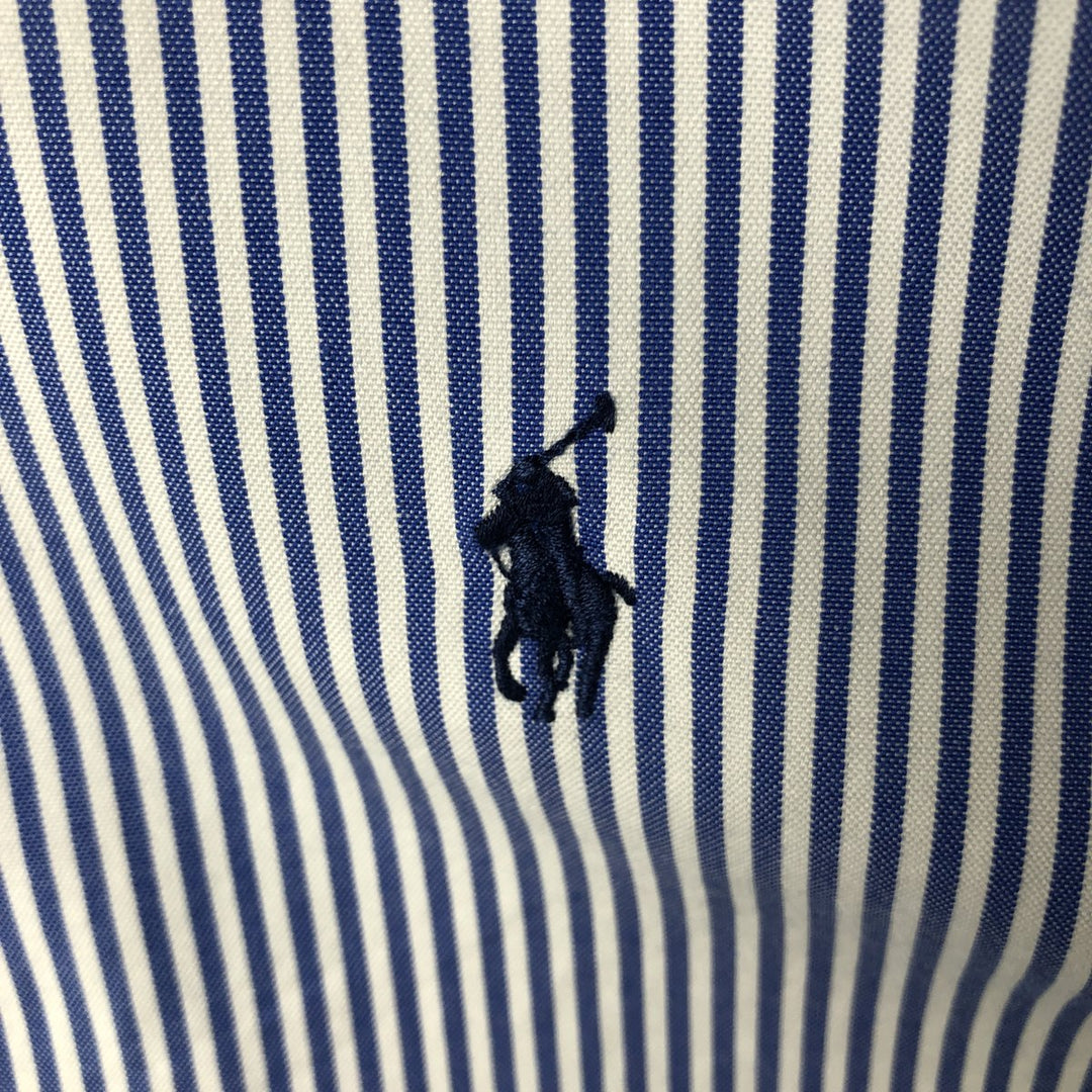Ralph Lauren Classic Fit Long Sleeve Button Down Striped Shirt Men's XL cotton blue type Vintage Second Hand