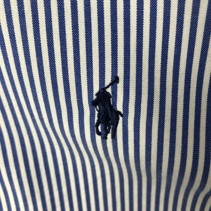 Ralph Lauren Classic Fit Long Sleeve Button Down Striped Shirt Men's XL cotton blue type Vintage Second Hand