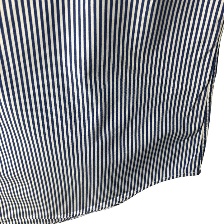 Ralph Lauren Classic Fit Long Sleeve Button Down Striped Shirt Men's XL cotton blue type Vintage Second Hand