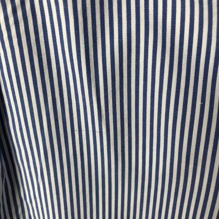 Ralph Lauren YARMOUTH Long Sleeve Button-Down Striped Shirt, Men's Size L cotton blue type Vintage Second Hand